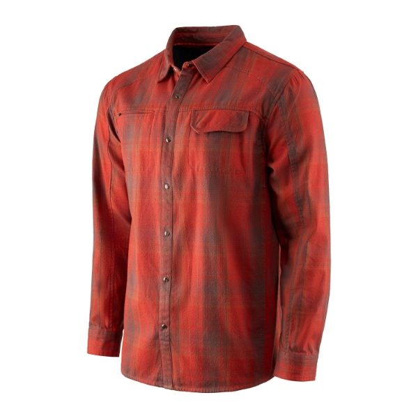 Grundens Dispatch Flannel Shirt Smoke Plaid