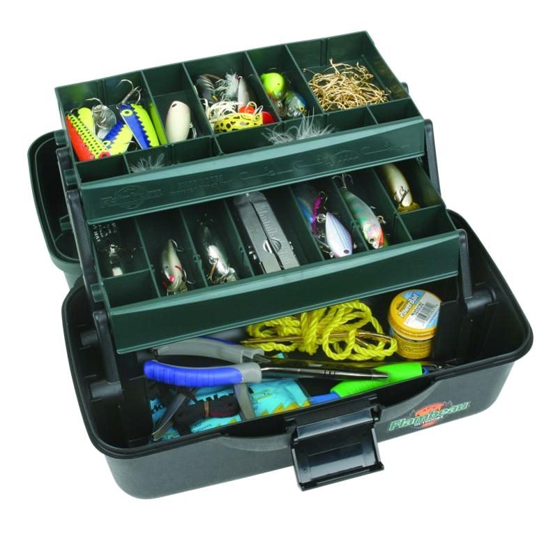 Jarvis Walker 3 Tray Clear Top Fishing Tackle Box - Tackle Storage