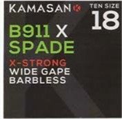 Kamasan B911x X Strong Barbless Spade Hooks