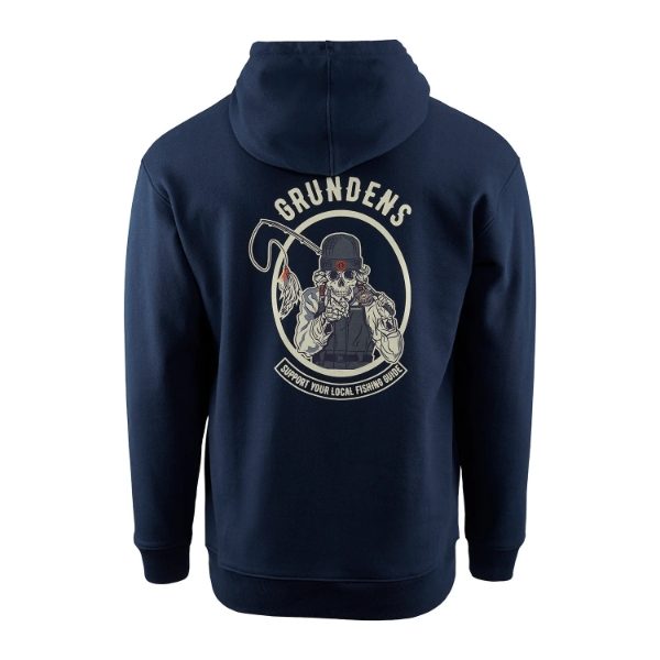 Grundens Sweden Displacement DWR Hoodie Navy