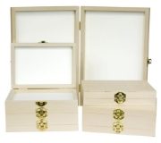 PG-W01-W06 Wooden Display Fly Box