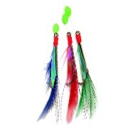 JW38431 Coloured Mackerel Feather - 3 hook
