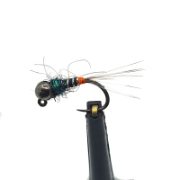 Orange Tag French Nymph Jighead Trout Fly (12 Pack)