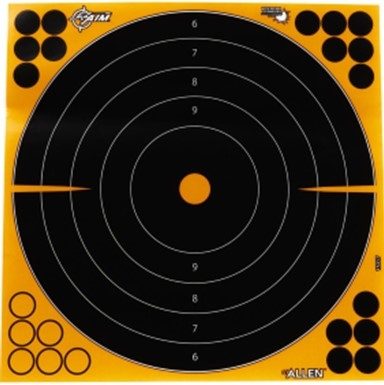 Allen Ez Aim 12in Adhesive Splash Bullseye Target 5 Sheets