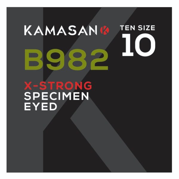 Kamasan B982 Barbed Power Carp Eyed Hooks
