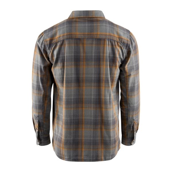 Grundens Dispatch Flannel Shirt Smoke Plaid