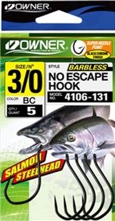 Owner (4106) No Escape Barbless Hooks
