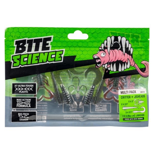 Bite Science Critter and Jigheads Multipack Pk7