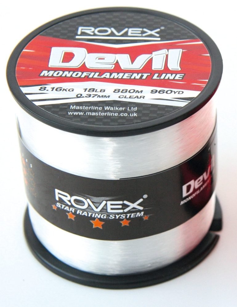 Rovex Devil Fishing Line Bulk 1/4lb Spool CLEAR 