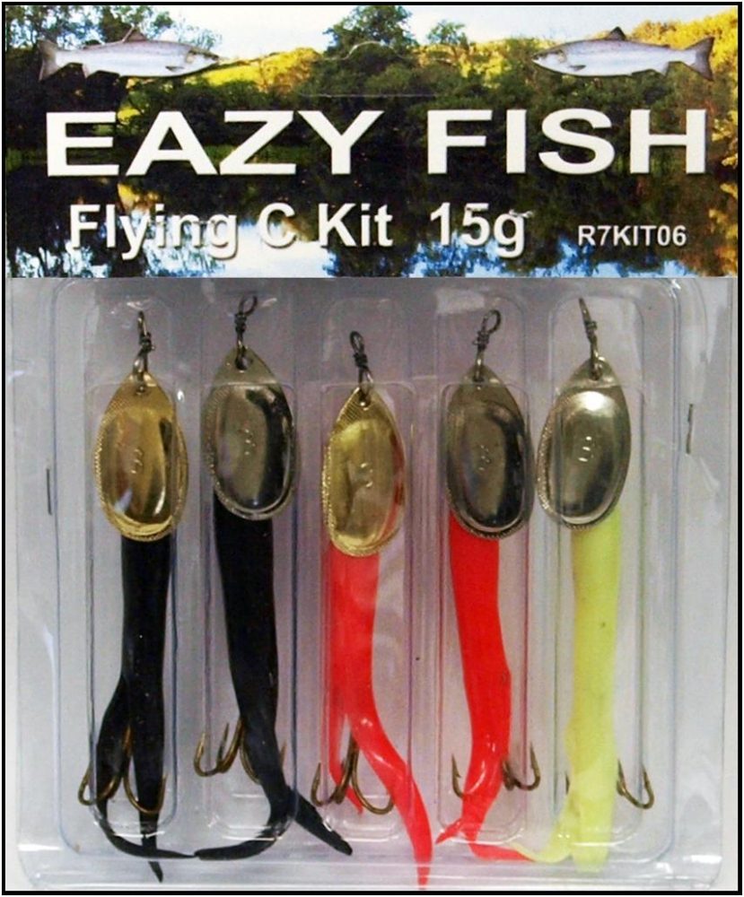Easy Fish 15g Flying C Lure Pack (5) - Dennett Outdoor Ltd